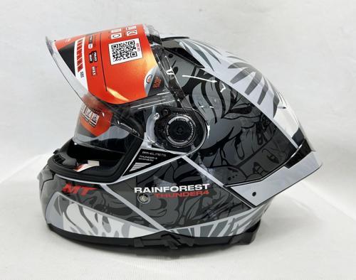 Thunder 4sv Rainforest C2 Şefaf Vizörlü Kask Parlak Renk