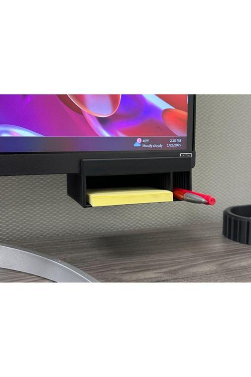 Monitör Altı Kalem Ve Not Defteri Tutucu – Şık Ve Fonksiyonel Organizer