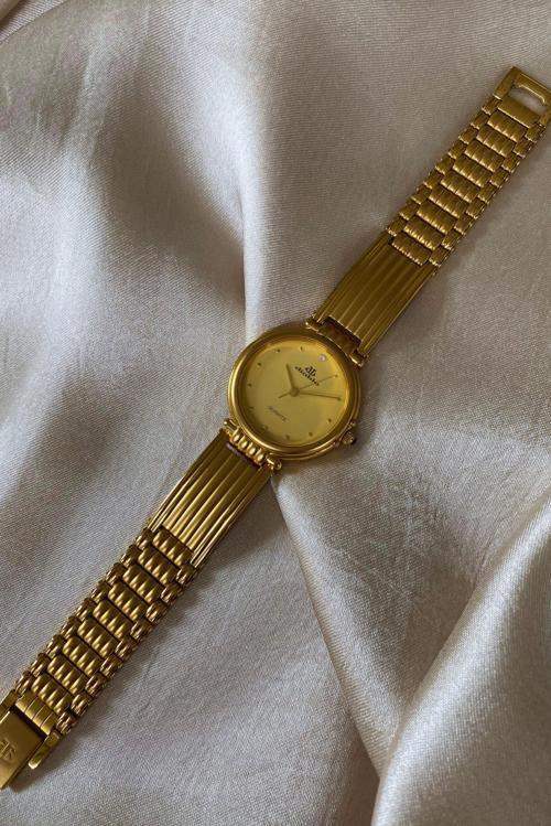 Diablo Altın Sarı Renkli Paslanmaz Çelik Kordon Orijinal Vintage Erkek Kol Saati