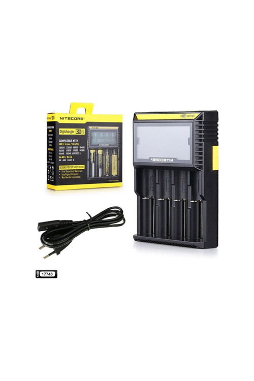 Nıtecore 18650/26650/16340/14500/AA/AAA D4 Pil Şarj Aleti