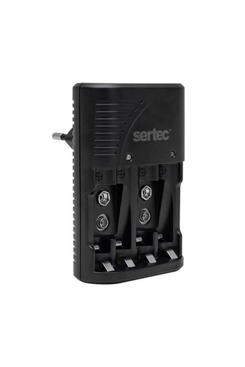 Stc-c9v Aa-aaa-2x9v Dörtlü Pil Şarj Cihazı