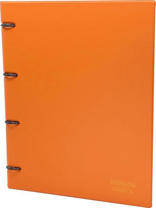 Rainbow Colors 4 Halkalı Klasör A4 Pvc Turuncu 122-18