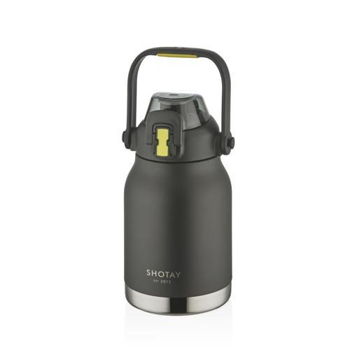 Çelik Termos Matara Phone Holder 1000Ml Siyah