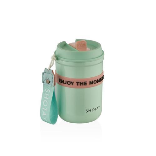Strow Çelik Termos Mug 410Ml Yeşil