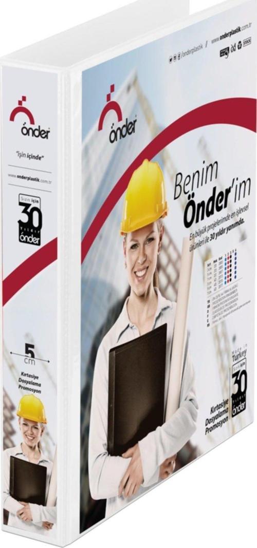 Sunum Klasörü 4 Halkalı 20 Mm A4 Beyaz 2012-5