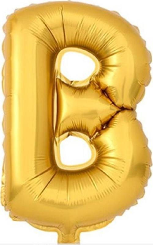 Folyo Balon 100 Cm Harf Şişirilmemiş Altın (B Harfi) 02126