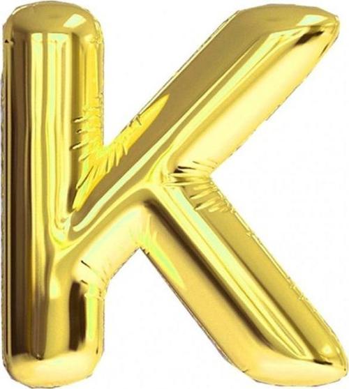 Folyo Balon 100 Cm Harf Şişirilmemiş Altın (K Harfi) 02136
