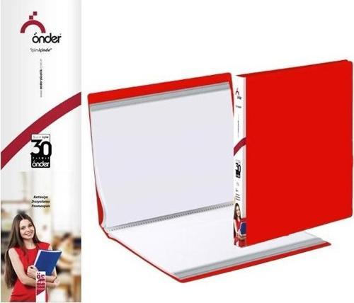 PP A4 Sunum Dosyası (Katalog Dosya) 10 Poşetli Kırmızı 1010-2