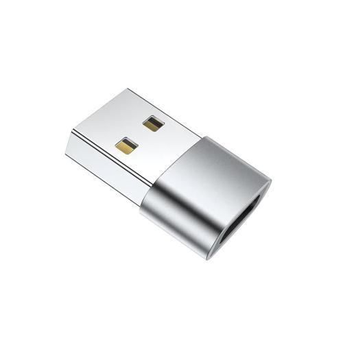 USB To Type-C Dişi Şarj ve Data Çevirici Dönüştürücü Adaptör Gümüş
