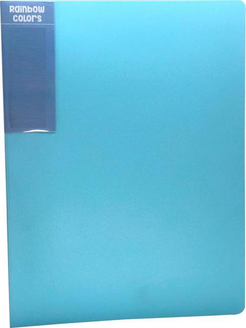 Rainbow Color PP A4 Sunum Dosyası (Katalog Dosya) 20 Poşetli Açık Mavi 126-21