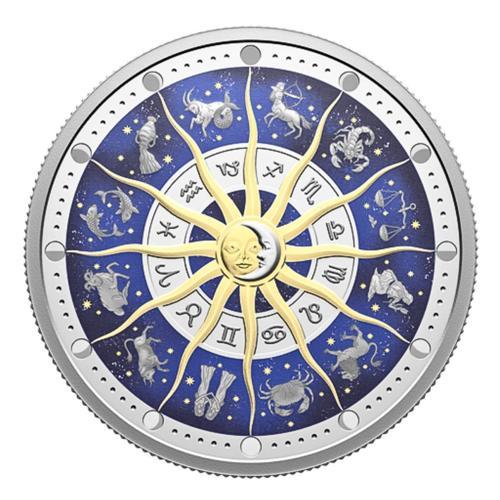 Burçlar Renkli Gümüş Sikke Coin