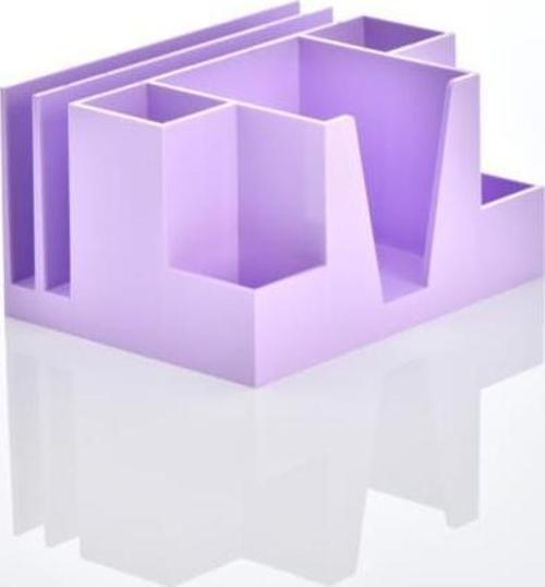 Masa Seti Kalemlik Organizer Pastel Mor KLM 207