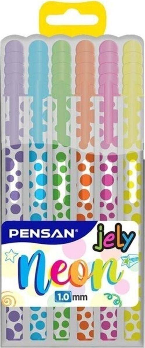 Jel Tükenmez Kalem Jely Neon 6 Renk Set 2801