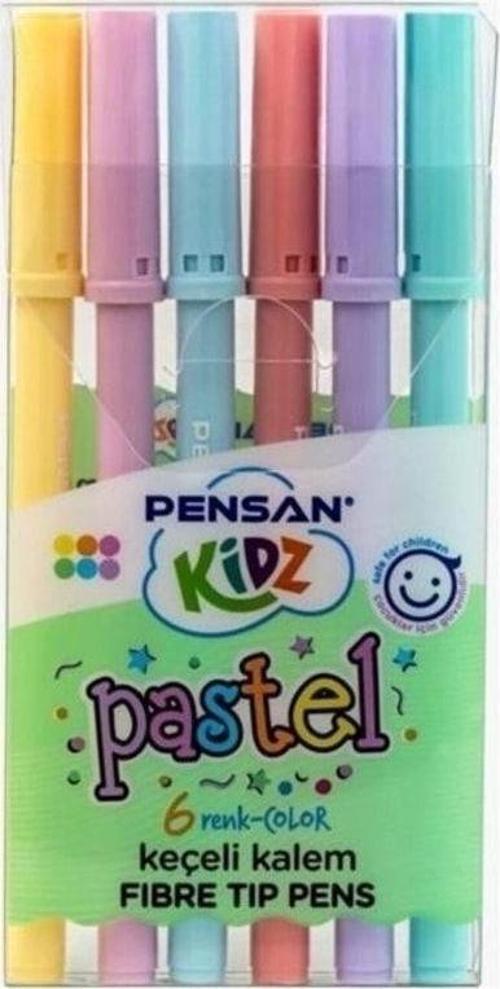 Kidz Keçeli Kalem 6 Renk Pastel