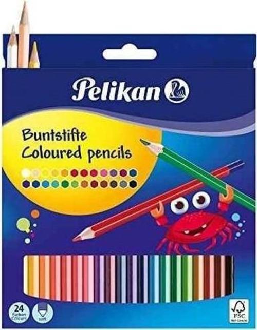 Kuru Boya Kalemi Üçgen 24 Renk P-700122