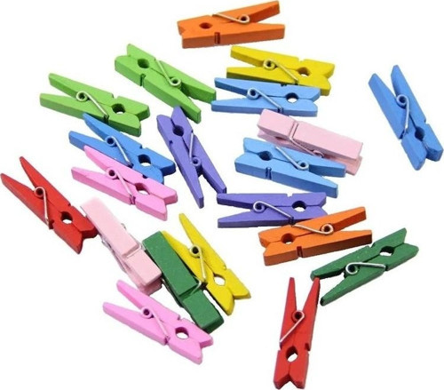 Colorbank Ahşap Aktivite Mandalı 30 Adet Renkli 467078