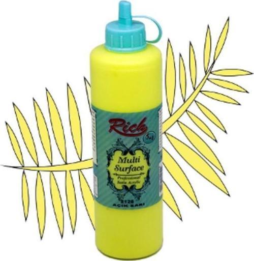 Akrilik Boya Multi Surface 500 Cc Açık Sarı 500-2128