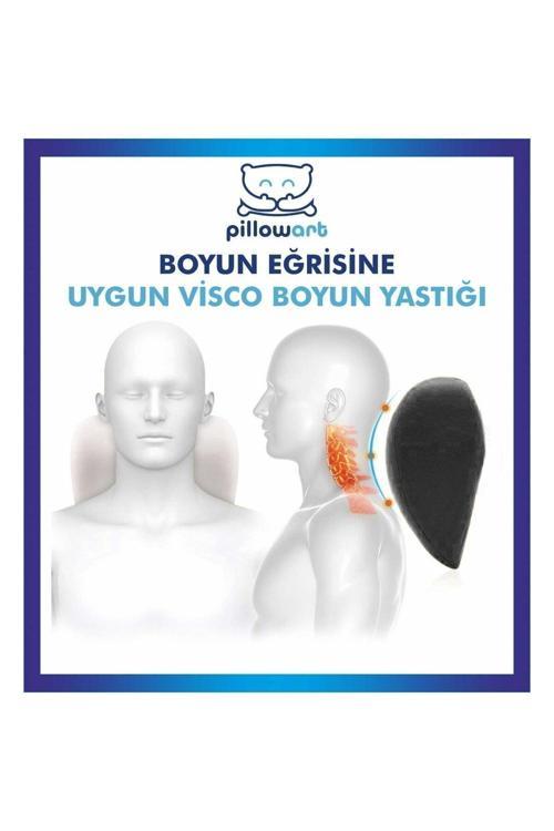 Visco Araba Boyun Yastığı Ortopedik Oto Boyun Yastığı Araç Boyun Yastığı Seyahat Yastığı