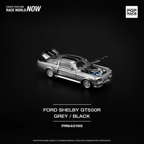 Pop Race 1/64 Ford 1967 Shelby Mustang GT500 Gri / Siyah