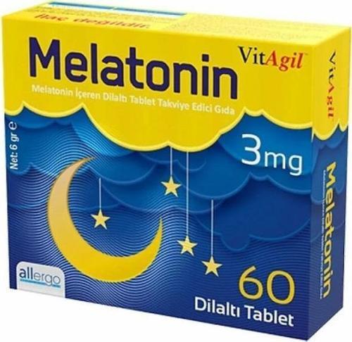 Vitagil Melatonin 3 mg 60 Dil Altı Tableti