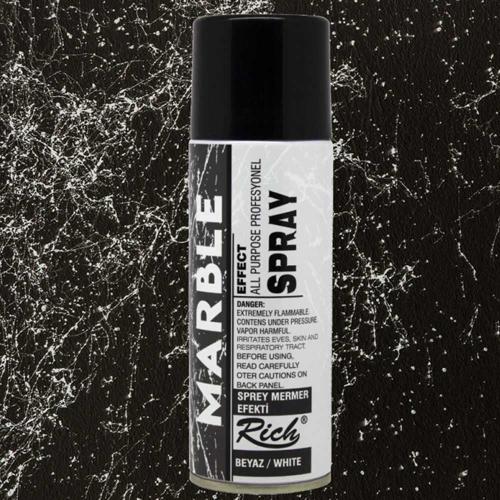 Sprey Boya Mermer Efekti 200 Ml Beyaz 11370