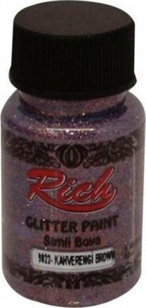 Glitter Paint Sim Boya Kahverengi 9022