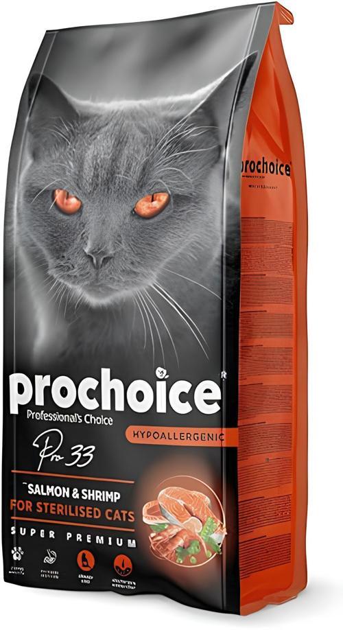 Pro33 Kısırlaştırılmış Somonlu&Karidesli 15 Kg Kedi Maması