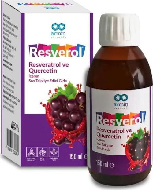 Resverol - Resveratrol ve Quercetin İçeren Sıvı Takviye Edici Gıda 150 ml