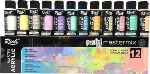 Master Mix Pastel Akrilik Boya Seti 12 Renk 11409