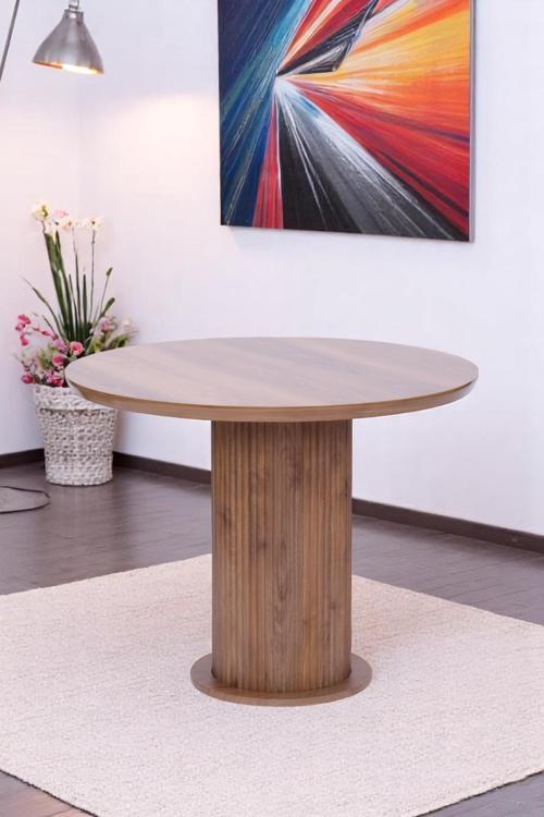 Bohem Yuvarlak Lak Panel Mutfak Masası 100cm