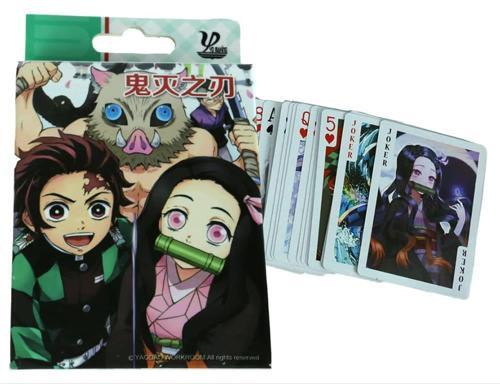 İskambil Anime Demon Slayer Iskambil Poker Oyun Kartı 54 Adet 