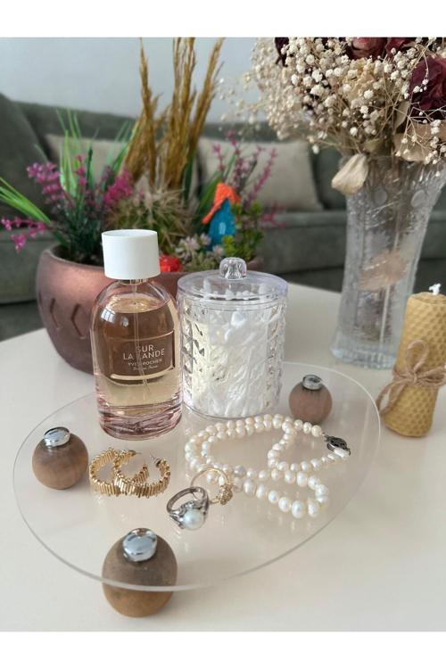 Lüx Vip Şeffaf Organizer Takı Aromaterapi Pleksi Düzenleyici