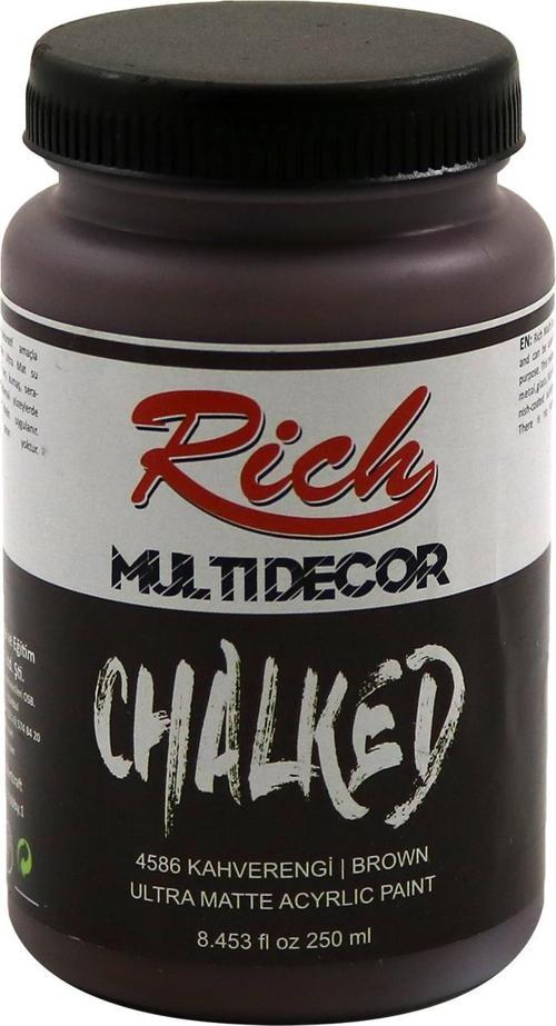Multi Decor Chalked Ultra Mat Akrilik Boya 250 Cc Kahverengi 4586