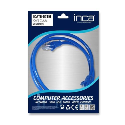 ONTECH - Inca Icat6-02tm 2mt Cat6 Utp Patch Kablo Mavi