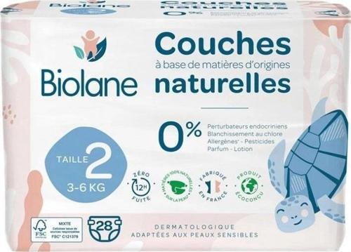 Natural Bebek Bezi 28 Adet 2 Beden - 3-6 Kg