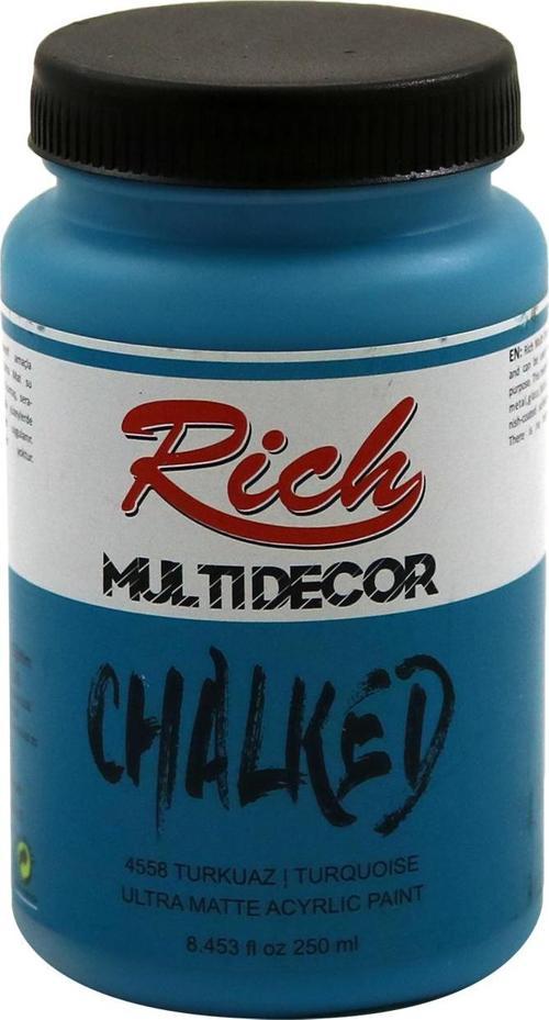 Multi Decor Chalked Ultra Mat Akrilik Boya 250 Cc Turkuaz 4558