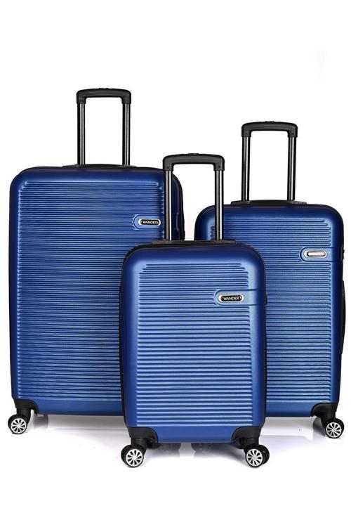 3000 Unisex 3'Lü Valiz Seti Büyük Boy Orta Boy Kabin Boy