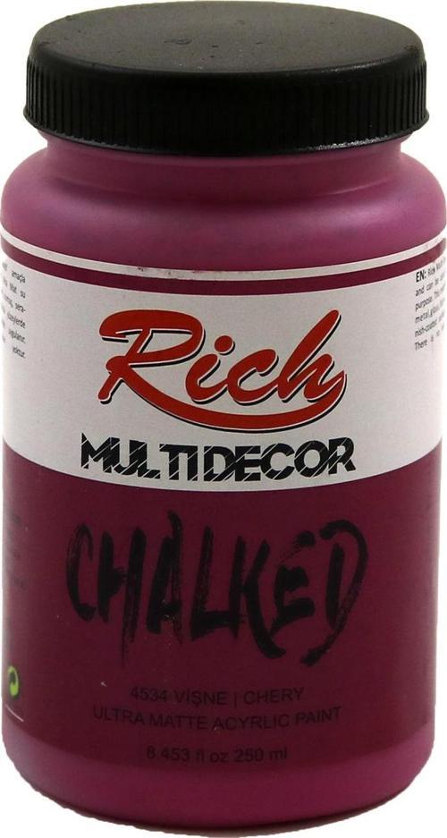 Multi Decor Chalked Ultra Mat Akrilik Boya 250 Cc Vişne 4534