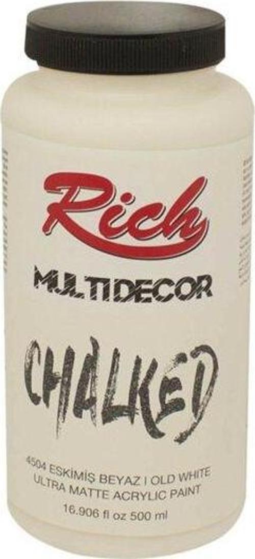 Multi Decor Chalked Ultra Mat Akrilik Boya 500 Cc Eskimiş Beyaz 4504