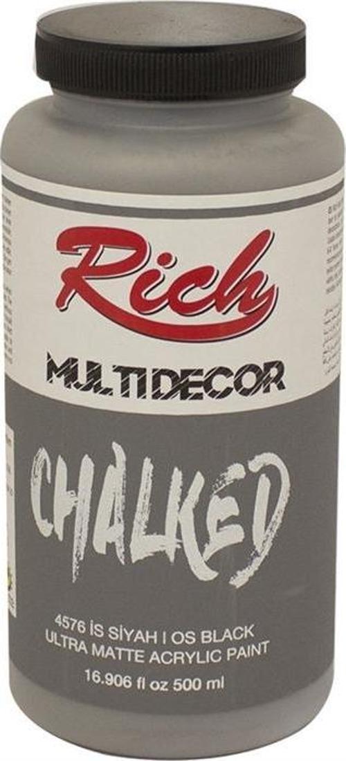 Multi Decor Chalked Ultra Mat Akrilik Boya 500 Cc İs Siyah 4576