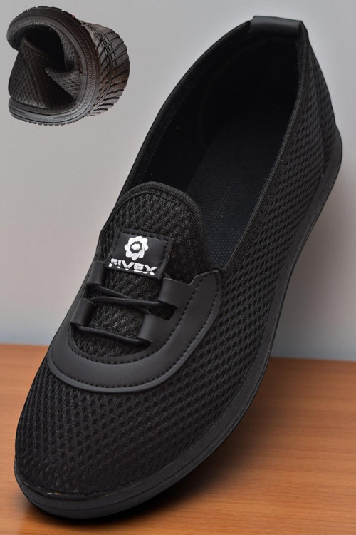 0085 Esnek Rahat Taban Yazlık Kadın Spor Ayakkabı Bağcıksız Babet