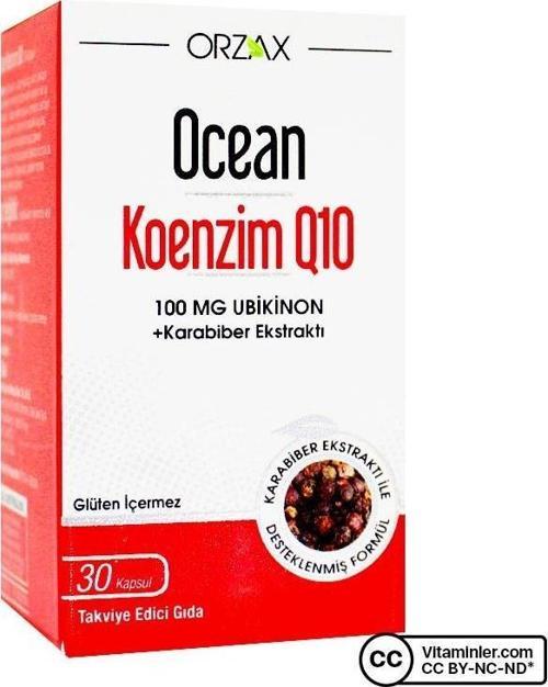 Ocean Koenzim Q10 Takviye Edici Gıda 30 Kapsül