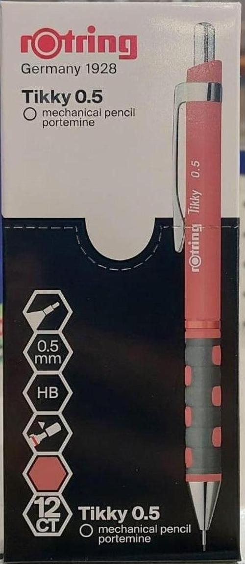 Versatil Kalem (Mekanik Uçlu Kurşun Kalem) Tikky Rd Gül Kurusu 0.5 Mm 2189063 (12 Li Paket)