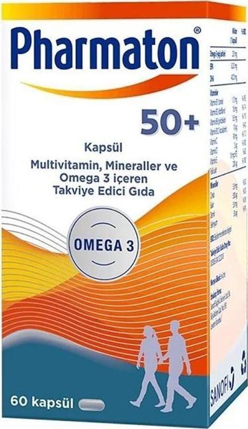 50+ Omega 3 Takviye Edici Gıda 60 Kapsül
