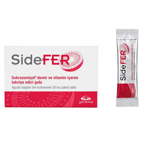 Sukrozomiyal Demir ve Vitamin İçeren Takviye Edici Gıda 20 Stick