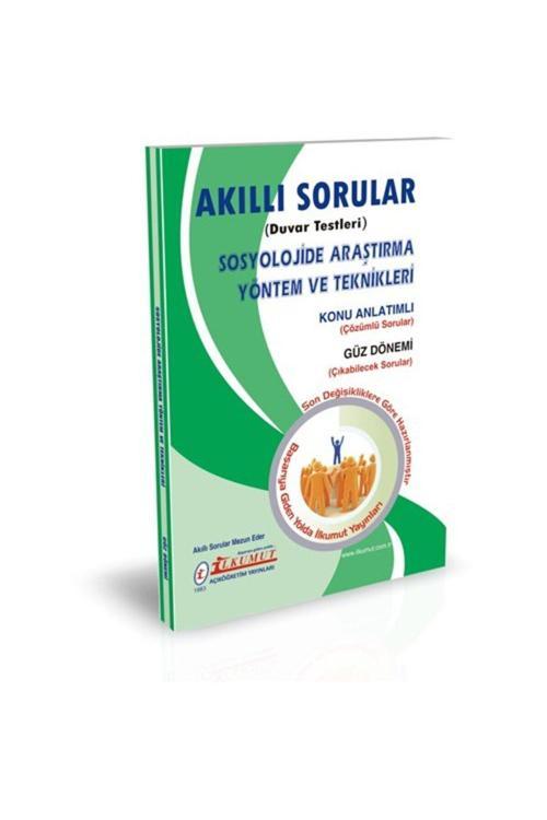 İlkumut Yayınları - Sosyolojide Araştırma Yöntem ve  Teknikleri (Konu Anlatımlı ve  Çözümlü Sorular)