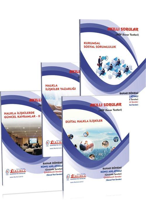 İlkumut Yayınları - 2. Sınıf Halkla İlişkiler ve Tanıtım Bahar Dönemi Seti (Konu Anlatımlı ve Çözümlü Sorular)