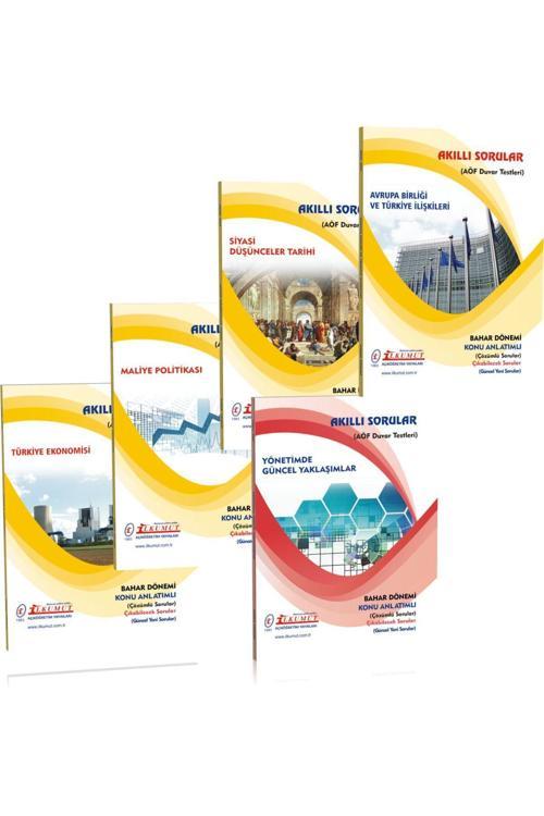İlkumut Yayınları - 4. Siyaset Bilimi ve Kamu Yönetimi (5 Ders) Bahar Seti (Konu Anlatımlı ve Çözümlü Sorular)