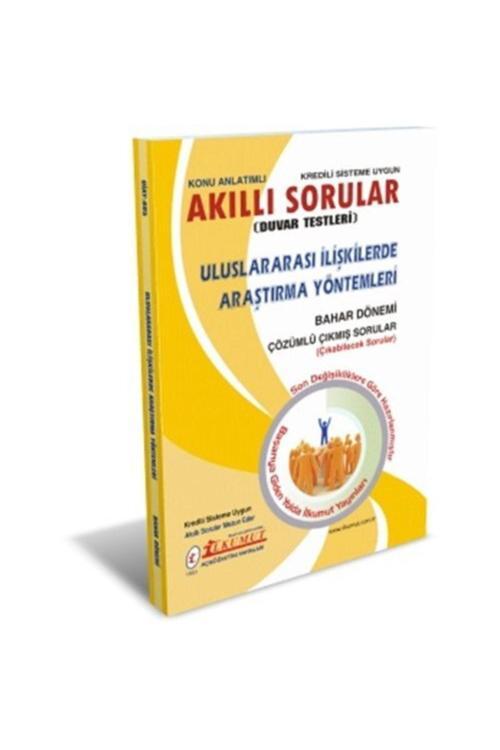 İlkumut Yayınları - Uluslararası İlişkilerde Araştırma Yöntemleri - (Konu Anlatımlı ve Çözümlü Sorular)