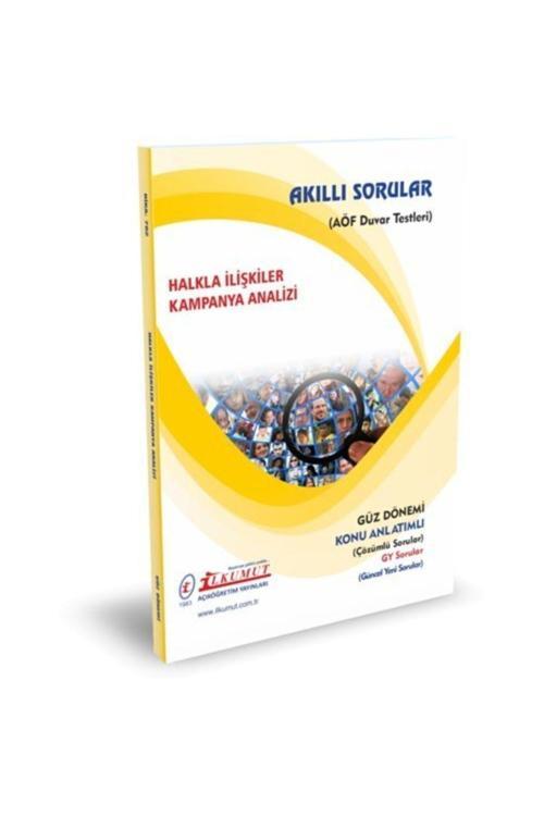İlkumut Yayınları - Halkla İlişkiler Kampanya Analizi (Konu Anlatımlı ve Çözümlü Sorular)